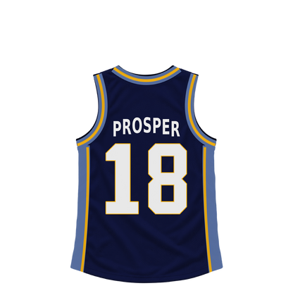 Memphis Grizzlies jersey keychain — Olivier-Maxence Prosper #18. Exact saved player artwork preview.