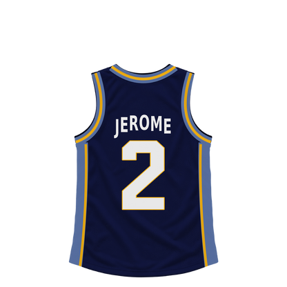 Memphis Grizzlies jersey keychain — Ty Jerome #2. Exact saved player artwork preview.