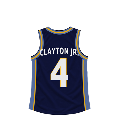 Memphis Grizzlies jersey keychain — Walter Clayton Jr. #4. Exact saved player artwork preview.