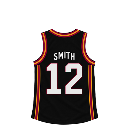 Miami Heat jersey keychain — Dru Smith #12. Exact saved player artwork preview.