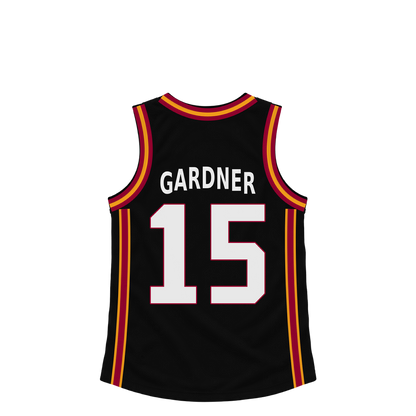 Miami Heat jersey keychain — Myron Gardner #15. Exact saved player artwork preview.