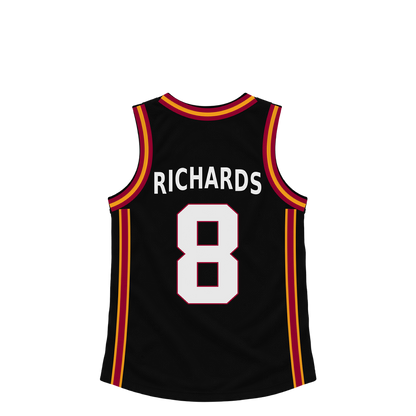 Miami Heat jersey keychain — Nick Richards #8. Exact saved player artwork preview.