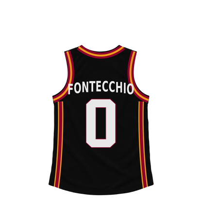Miami Heat jersey keychain — Simone Fontecchio #0. Exact saved player artwork preview.