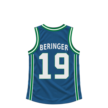 Minnesota Timberwolves jersey keychain — Joan Beringer #19. Exact saved player artwork preview.