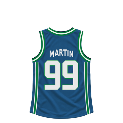Minnesota Timberwolves jersey keychain — KJ Martin #99. Exact saved player artwork preview.