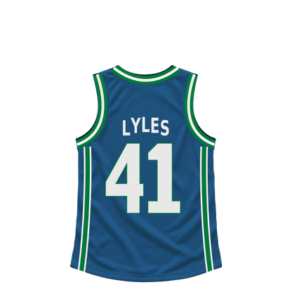 Minnesota Timberwolves jersey keychain — Trey Lyles #41. Exact saved player artwork preview.