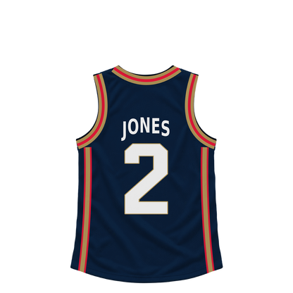 New Orleans Pelicans jersey keychain — Herbert Jones #2. Exact saved player artwork preview.