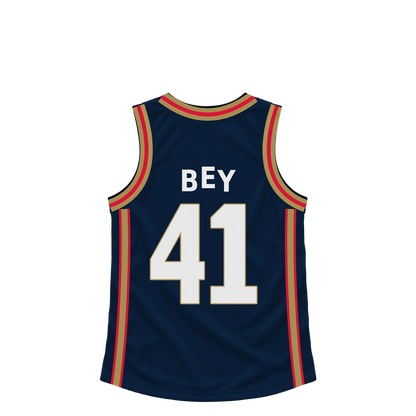 New Orleans Pelicans jersey keychain — Saddiq Bey #41. Exact saved player artwork preview.
