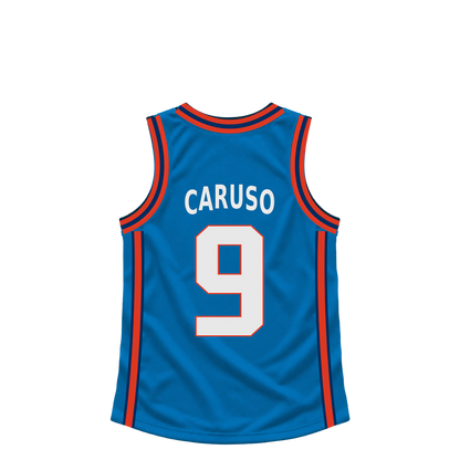 Oklahoma City Thunder jersey keychain — Alex Caruso #9. Exact saved player artwork preview.