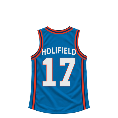 Oklahoma City Thunder jersey keychain — Andrew Holifield #17 — Earlier design. Exact saved player artwork preview.
