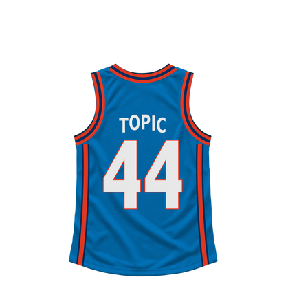 Oklahoma City Thunder jersey keychain — Nikola Topic #44. Exact saved player artwork preview.
