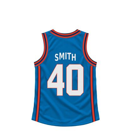 Oklahoma City Thunder jersey keychain — Zhaire Smith #40 — Earlier design. Exact saved player artwork preview.