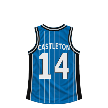 Orlando Magic jersey keychain — Colin Castleton #14. Exact saved player artwork preview.