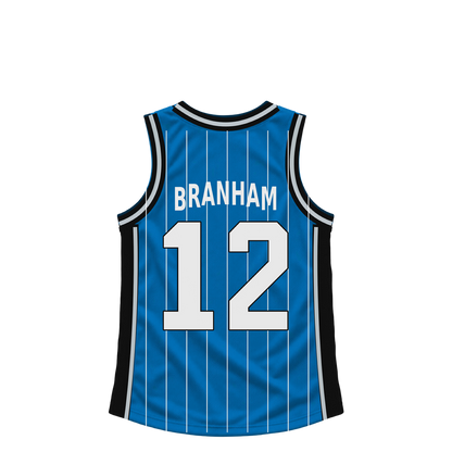 Orlando Magic jersey keychain — Malaki Branham #12. Exact saved player artwork preview.