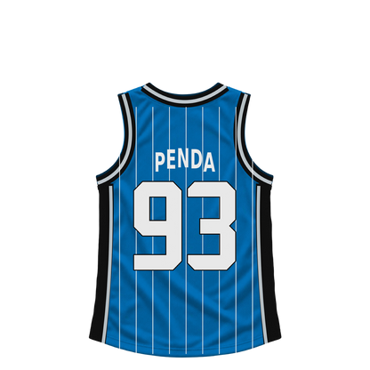 Orlando Magic jersey keychain — Noah Penda #93. Exact saved player artwork preview.