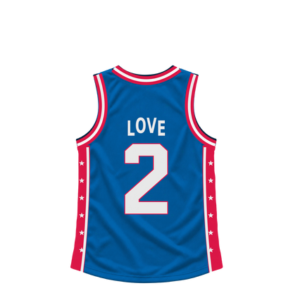 Philadelphia 76Ers jersey keychain — Caleb Love #2. Exact saved player artwork preview.