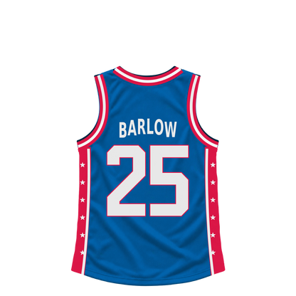 Philadelphia 76Ers jersey keychain — Dominick Barlow #25. Exact saved player artwork preview.