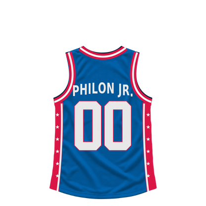 Philadelphia 76Ers jersey keychain — Labaron Philon #00. Exact saved player artwork preview.
