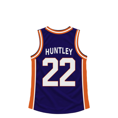 Phoenix Suns jersey keychain — CJ Huntley #22. Exact saved player artwork preview.
