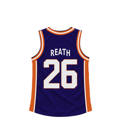 Phoenix Suns jersey keychain — Duop Reath #26. Exact saved player artwork preview.