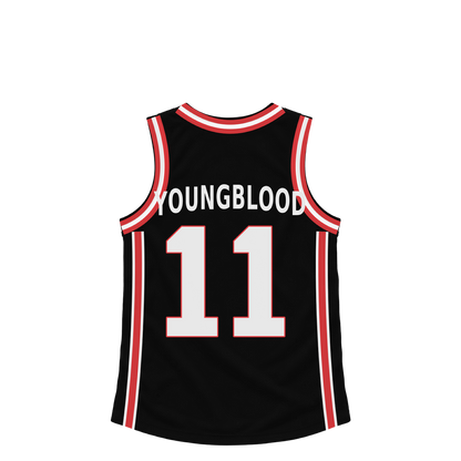 Portland Trail Blazers jersey keychain — Chris Youngblood #11. Exact saved player artwork preview.