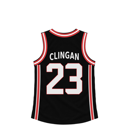 Portland Trail Blazers jersey keychain — Donovan Clingan #23. Exact saved player artwork preview.