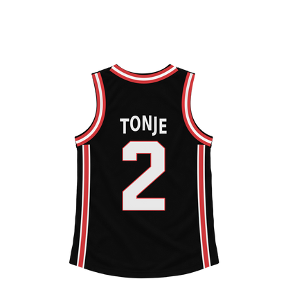 Portland Trail Blazers jersey keychain — John Tonje #2. Exact saved player artwork preview.