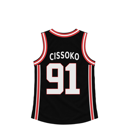 Portland Trail Blazers jersey keychain — Sidy Cissoko #91. Exact saved player artwork preview.
