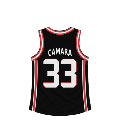 Portland Trail Blazers jersey keychain — Toumani Camara #33. Exact saved player artwork preview.