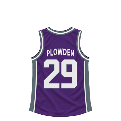 Sacramento Kings jersey keychain — Daeqwon Plowden #29. Exact saved player artwork preview.