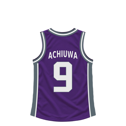 Sacramento Kings jersey keychain — Precious Achiuwa #9. Exact saved player artwork preview.