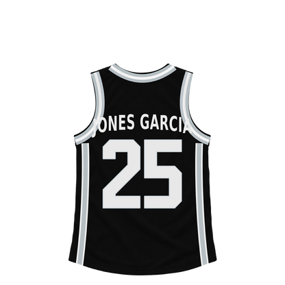 San Antonio Spurs jersey keychain — David Jones Garcia #25. Exact saved player artwork preview.