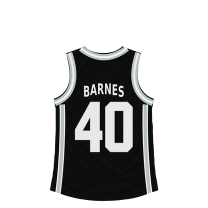 San Antonio Spurs jersey keychain — Harrison Barnes #40. Exact saved player artwork preview.