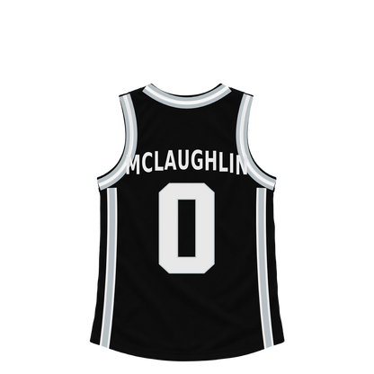 San Antonio Spurs jersey keychain — Jordan McLaughlin #0. Exact saved player artwork preview.