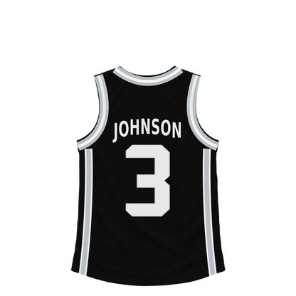 San Antonio Spurs jersey keychain — Keldon Johnson #3. Exact saved player artwork preview.
