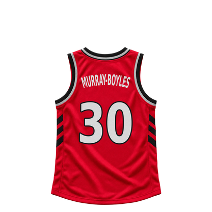 Toronto Raptors jersey keychain — Collin Murray-Boyles #30. Exact saved player artwork preview.