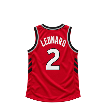 Toronto Raptors jersey keychain — Kawhi Leonard #2. Exact saved player artwork preview.