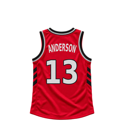 Toronto Raptors jersey keychain — Kyle Anderson #13. Exact saved player artwork preview.