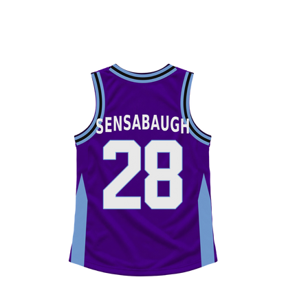 Utah Jazz jersey keychain — Brice Sensabaugh #28. Exact saved player artwork preview.
