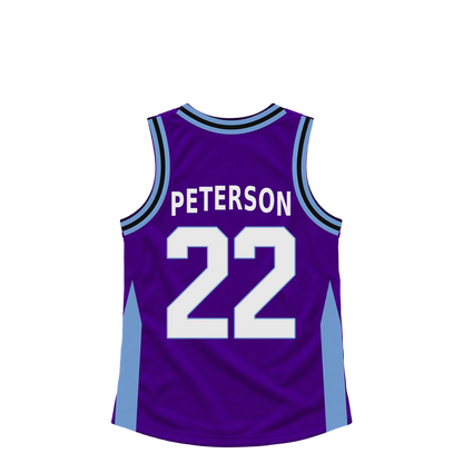 Utah Jazz jersey keychain — Darryn Peterson #22. Exact saved player artwork preview.