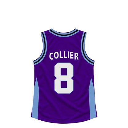 Utah Jazz jersey keychain — Isaiah Collier #8. Exact saved player artwork preview.