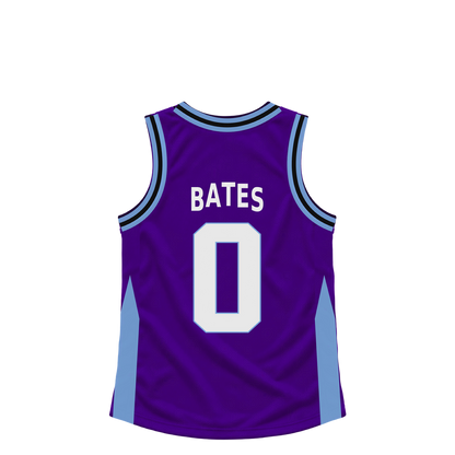 Utah Jazz jersey keychain — Tamar Bates #0. Exact saved player artwork preview.