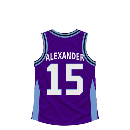Utah Jazz jersey keychain — Trey Alexander #15. Exact saved player artwork preview.