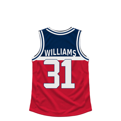 Washington Wizards jersey keychain — Alondes Williams #31. Exact saved player artwork preview.