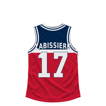 Washington Wizards jersey keychain — Skal Labissiere #17 — Earlier design. Exact saved player artwork preview.