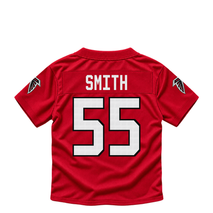 Atlanta Falcons jersey keychain — Za'Darius Smith #55. Exact saved player artwork preview.