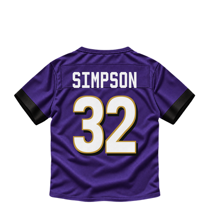 Baltimore Ravens jersey keychain — Trenton Simpson #32. Exact saved player artwork preview.