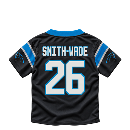Carolina Panthers jersey keychain — Chau Smith-Wade #26. Exact saved player artwork preview.