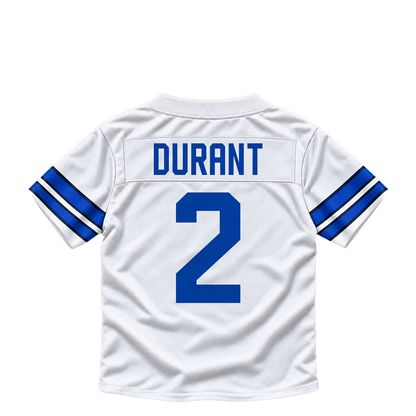 Dallas Cowboys jersey keychain — Cobie Durant #2. Exact saved player artwork preview.
