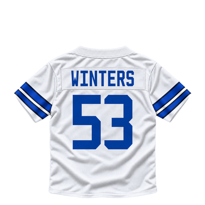 Dallas Cowboys jersey keychain — Dee Winters #53. Exact saved player artwork preview.